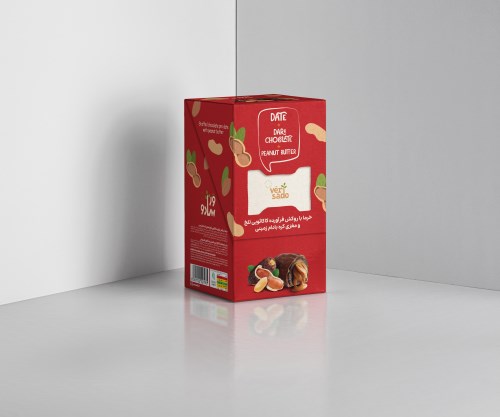 خرما شکلاتی با مغزی بادام زمینی | 350g